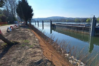 Les berges au Port de Seine métropole Ouest - Agrandir l'image, fenêtre modale